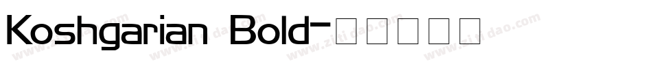 Koshgarian Bold字体转换